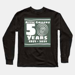 Attic 50 years logo green Long Sleeve T-Shirt